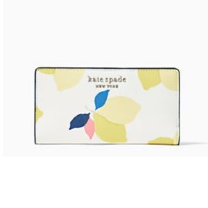 cameron lemon zest large slim bifold wallet